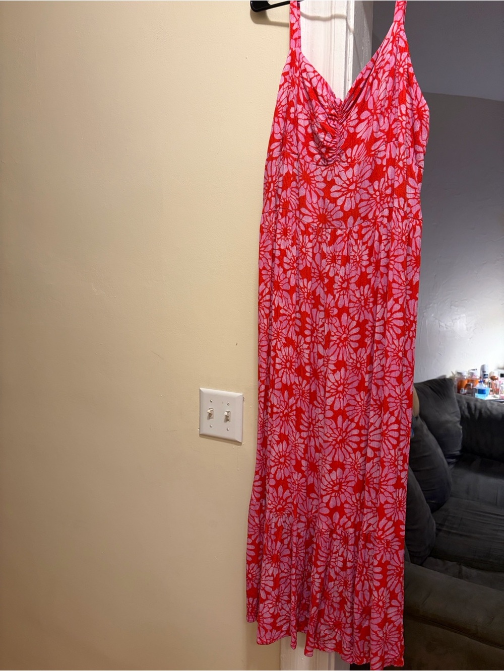 Draper James Red and Pink Floral Top